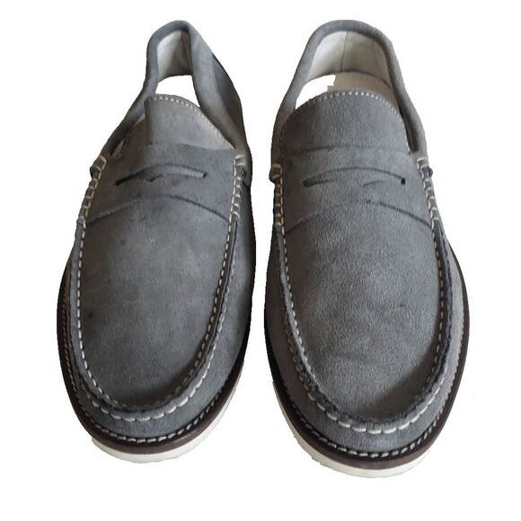 L\' Artigiano Sorrentino Loafers Boat Shos Men Sz 11 Shoes Gray Suede Made Italy main image 7